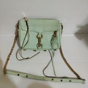 Rebecca minkoff mini mac in mint